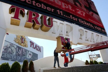 Trump name being taken down from Plaza casino